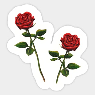 Red Roses Sticker